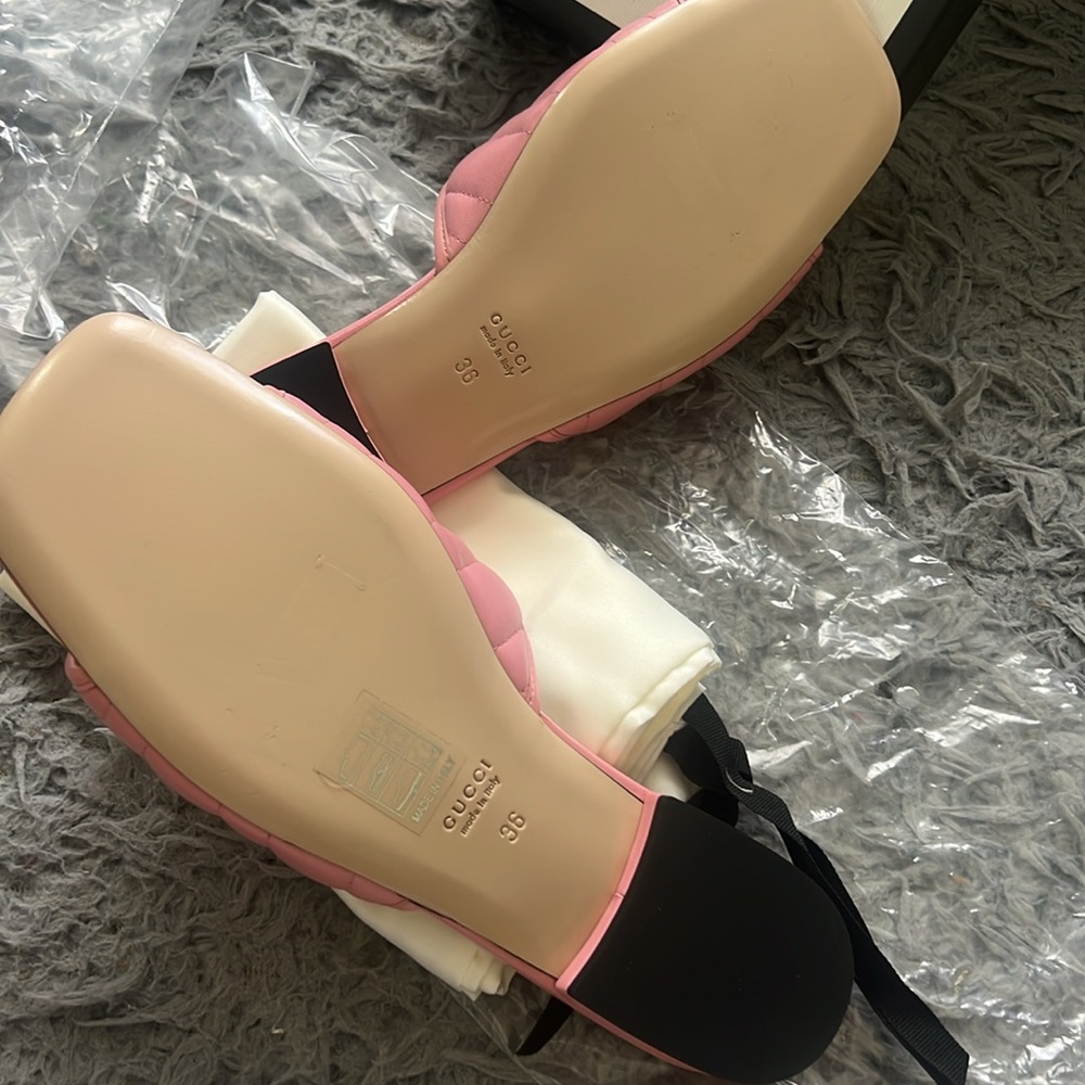 Gucci double G matelasse leather slide - Picture 5 of 10